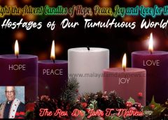 Light the Advent Candles of Hope, Peace, Joy and Love for the Hostages of Our Tumultuous World